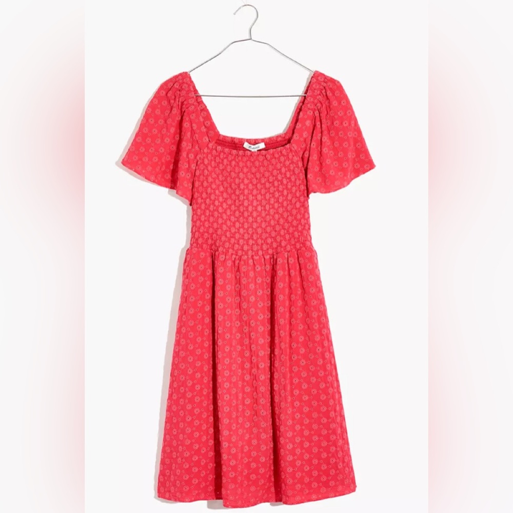 Madewell Lucie Smocked Mini Dress-MP